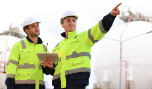 two field workers